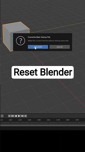 How to Reset Blender to Factory Settings #3dart #blender