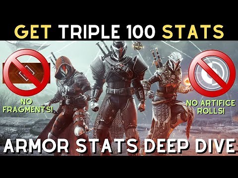 How to Get Triple 100 Stats with NO Fragments or Artifice Rolls | An Armor Stats Deep Dive