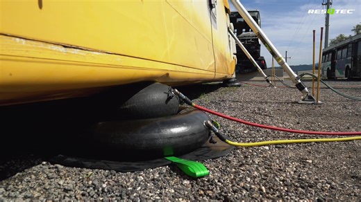 Watch the perfect combination of the NT Hybrid bag and Pro-Fix Max in a bus lifting demonstration were the control systems can easily be operated from a safe distance. Join us on this emergency lifting operation with a step-by-step demonstration by our RESQTEC Product Specialist, Renato Marques, and his team. #heavyrescue #resqtec #pompiers #rettungsdienst #firefighter #rescue #firedepartment #bombeiros #bomberos #bombers #feuerwehr #brandweerlieden #rescuetraining #technicalrescue #USAR #profix
