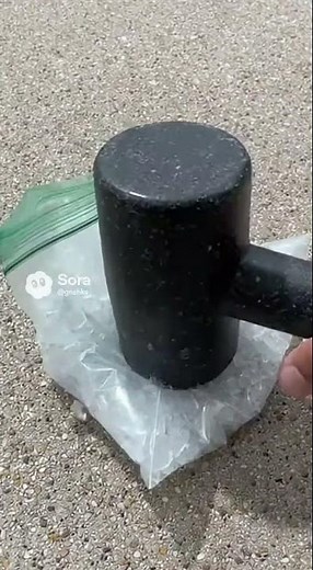 Making sand from glass