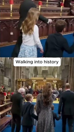 The Wales Family Walking Into History — A Coronation Rehearsal Moment 👑✨