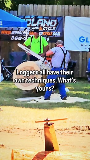 Everyone has their own technique, what's yours? #clip #lumberjack #pnwlife #theloggerleague #washingtonstate #sports | The Logger League