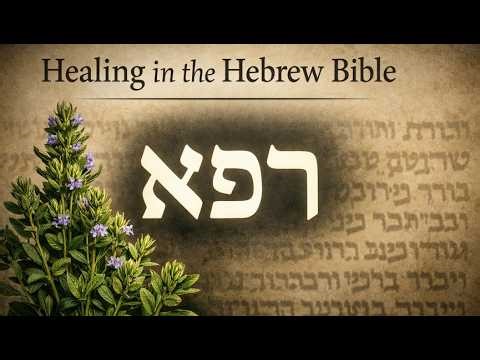 Healing in the Hebrew Bible: רָפָא, Hyssop, and God as Healer