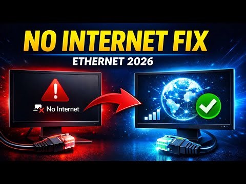 Ethernet Cable Connected but no Internet Access FIX ( 2026 )