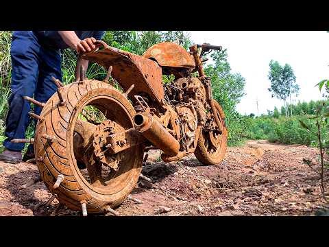 Full Restoration Bike HONDA CB600F race Hill Climb | Full Restore Bike Hill Climb Race