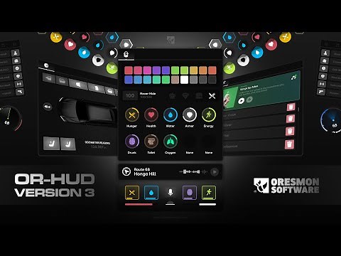 Fivem Hud Script | 11 Status Hud 10 Speedometer 0R-HUD V3 discord.gg/0resmon