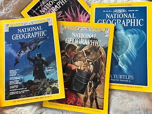 1970s, 80s, 90s, 00s Vintage National Geographic Magazines - Vintage Ads, Paper Ephemera, Collage, Smash Book, Junk Journal *RANDOM ISSUE* - Etsy