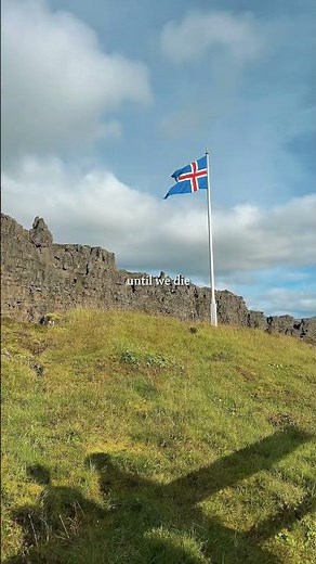 Þingvellir National Park 🌍 Walk between tectonic plates & see history 🏛️ #TravelIceland #Nature