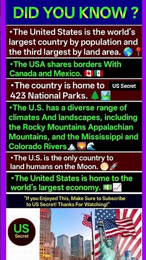 Amazing Facts About the United States You Never Knew! 🇺🇸🌎