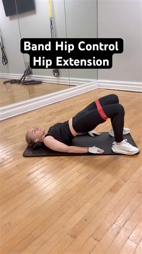 Band Hip Control Hip Extension Glute Activation & Hip Stability #katyaacrobat #bodymindexpert