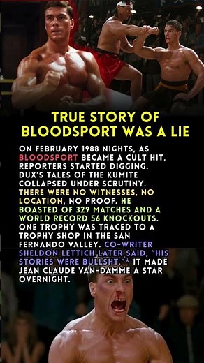 How Bloodsport was all a Lie