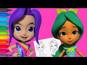 Rainbow Rangers Pepper Mintz and Indigo Allfruit Coloring | Kids Craft Ideas