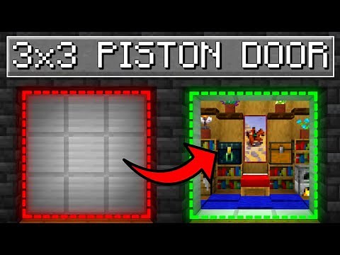 🦅 EASY 3x3 Piston Door Tutorial | Minecraft Bedrock 1.21!