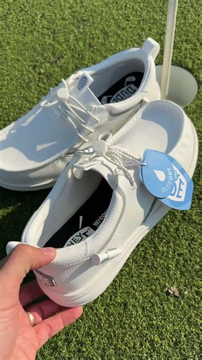 HEYDUDE Wally Golf Classic Toggle - Comfortable Slip on Shoes with Toggle Lock #HEYDUDEpartner