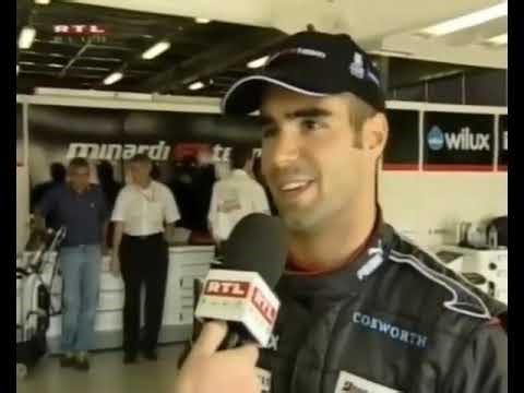 2004 F1 Australian GP - Zsolt Baumgartner (Minardi) interview after Q2 (HUN)