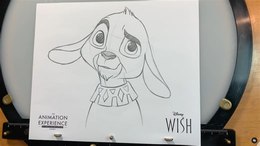 Learn to draw characters from Disney's “Wish” at The Animation Experience at the Animal Kingdom | Chip and Company