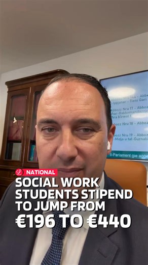 Big news for social work students in Malta, starting next month, monthly stipends will rise from €196 to €440 after the profession was officially reclassified as “high priority.” The move comes amid growing concern over Malta’s shortage of social workers, with only around 15 students graduating each year while demand continues to climb. The Foundation for Social Welfare Services alone anticipates needing 130 additional social workers over the next four years. Around 50 students across the Univer