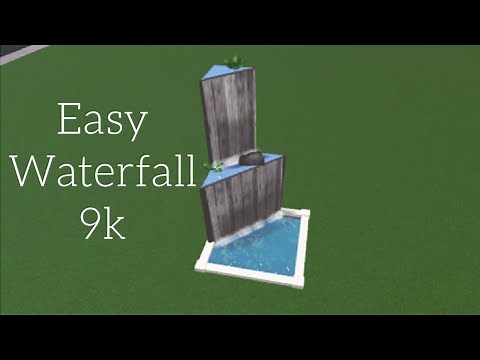 Easy Waterfall 9k || Bloxburg Speedbuild ||