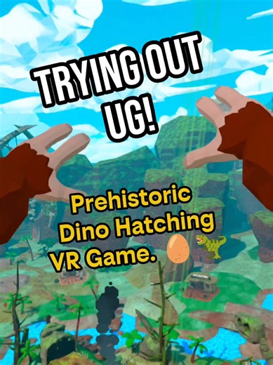 UG VR Game! Monkey Hatching Dino Eggs and Training them! #ug #ugvr #vr #quest3 #gaming @💎Snowy💎