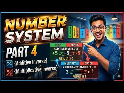 Number System Part 4 | Additive Inverse and Multiplicative Inverse #ssccgl2026 #numbersystem #maths