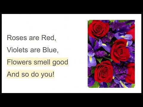 Flower Poem #1 Roses are Red - Teacher Trey