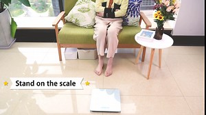 Weight Scale, Precision Digital Body Bathroom Scale with Step-On Technology, Brushing Finish, 6mm Tempered Right Angle Glass Easy Read Backlit LCD Display, 400 Pounds