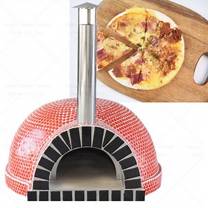[Hot Item] Brick Commercial Oven Wood Fired Baking Pizza Oven with Pizza Stone