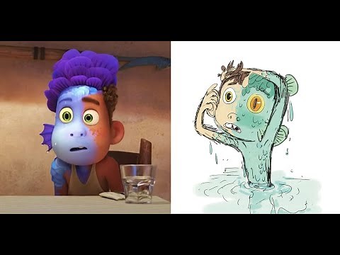 Disney Pixar Luca Concept Art Behind The Scenes Movie Trailer Alberto Giulia Ercole Plus Vespa 2021