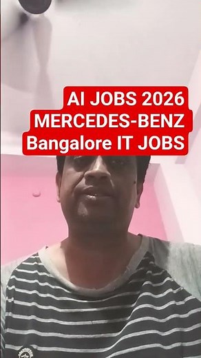 Mercedes Benz AI Engineer Job 2026 | Bangalore Jobs | 3-5 Years Experience