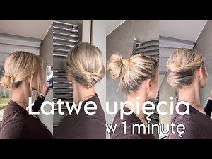 Hairstyle - easy, quick, loose updos for thin hair!