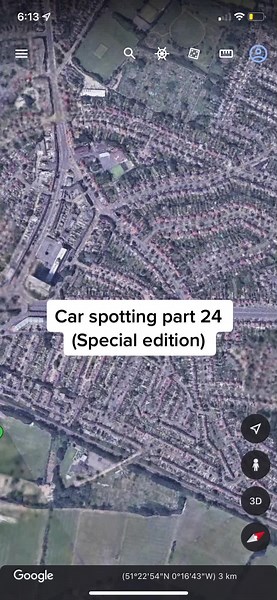 Rare Car Spotting on Google Earth