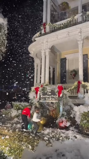 Todd Rutherford on Instagram: "If it’s snowing on Blanding Street then that must mean @hoptheblacksanta is at the @rutherfordlawfirm!! Earlier this week we opened our office to our community for a memorable night that we hope to make a tradition. Thank you @kikischicken for keeping us fed while everyone waited for pictures with Santa. #justcalltodd"