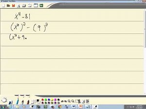College Algebra Homework - Factoring - Difference of Two Squares - P0903632