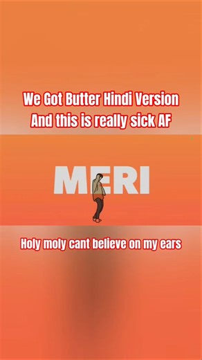 BUTTER - HINDI VERSION #bts #btsarmy #butter #jungkook #kpop #army #jungkook #fyp #btsarmy#viral