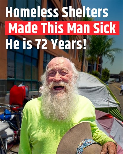 43K views · 698 reactions | Homeless Shelters Made This 72 Year Old Man Sick! | Invisible People | Facebook