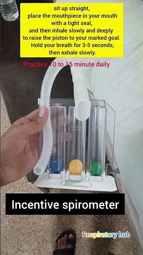 how to use incentive spirometer/ incentive spirometer 3 ball 1 ball / incentive spirometer procedure