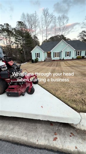 Starting is the hardest part. After that jsut keep working and eventually you’ll get there #landscaping #landscaper #lawncare #w #businessowner