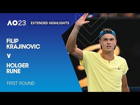 Filip Krajinovic v Holger Rune Extended Highlights | Australian Open 2023 First Round
