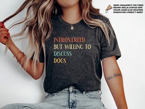 Introverted but Willing to Discuss Dogs T-shirt, Introvert Dog Owner Shirt, Vintage Funny Gift - Etsy UK