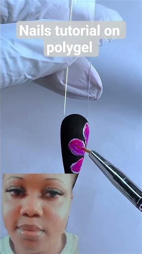 nail tutorial on polygel #nails #nailart #everyone