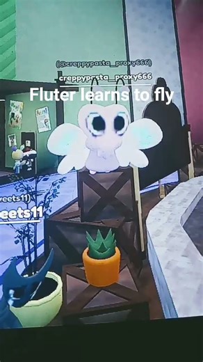 fluter learns to fly #dandysworld #fluter #wth