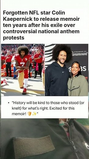 Forgotten NFL star Colin Kaepernick to release memoir ten years #sports #news