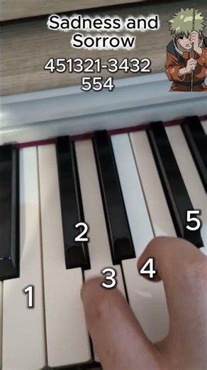 Naruto Soundtrack- Sadness and Sorrow - PIANO TUTORIAL