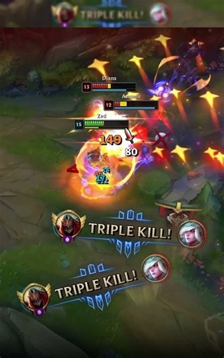 Zed satisfying triple kill you have to see #leagueoflegends #zed