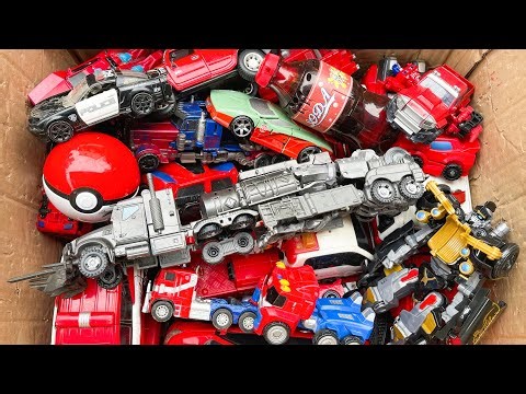 BOX Full Red Color Transformers RobotCar Tobot Optimus Prime Megatron, Tobot V Transformation Mainan