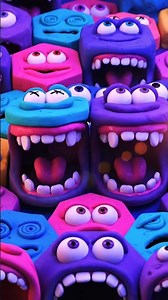 waking up from the fabric… | Clay never sleeps 🧱#ClayMonsterAwakens #3DArt #Claymation