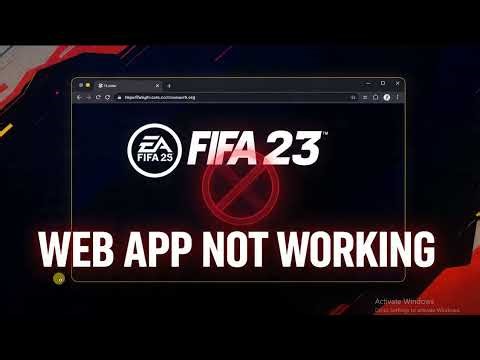 How to fix the FIFA 23 web app not working