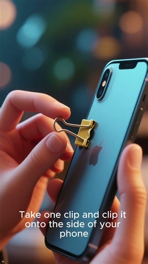 DIY Phone Wall Mount With Binder Clips! #foryou #lifehacks