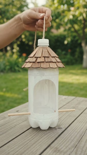 Amazing DIY Bird Feeder | Recycled Bottle Bird Feeder #BirdFeeder #Birds #DIY #WildBirds