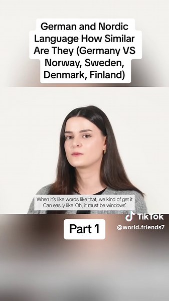 German and Nordic Language How Similar Are They (Germany VS Norway, Sweden, Denmark, Finland) #germanylanguage #worldfriends #fyp